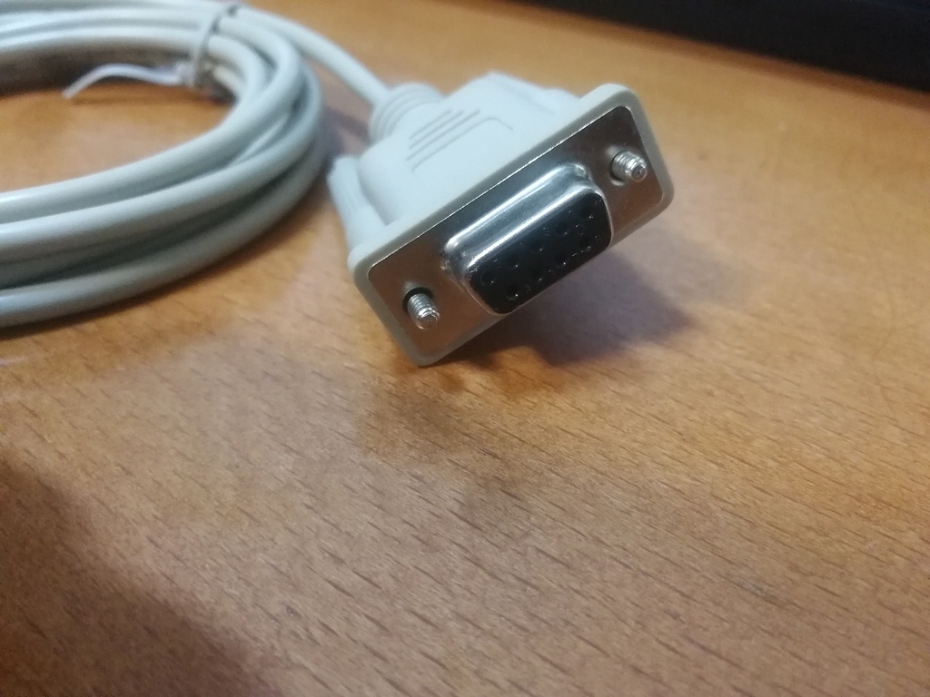 Cabo rs232 para ficha redonda 6 pinos