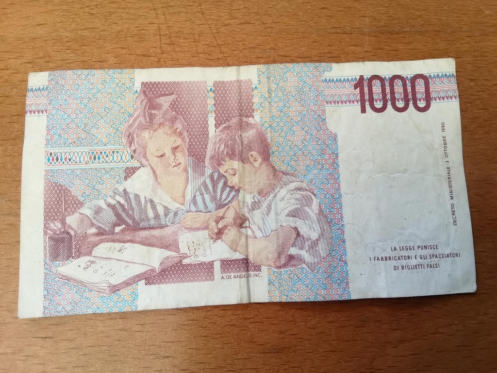 Banco de Itália 1000 Lire Mille
