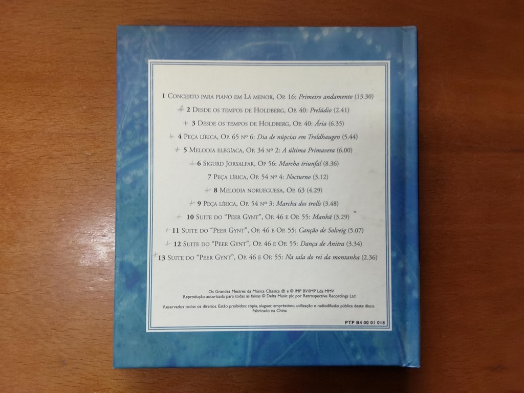 Grieg O Lirismo Noruegues CD