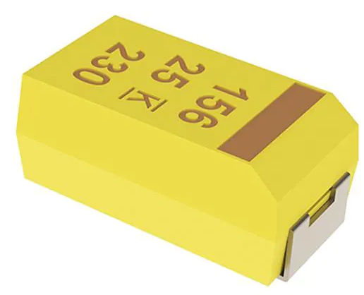 Condensadores de tântalo - revestimento sólido de SMD 35V 1uF 1206 10% ESR=6ohms