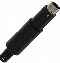 Ficha mini-DIN 8 pinos macho